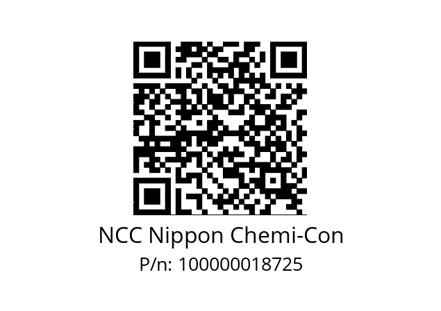   NCC Nippon Chemi-Con 100000018725