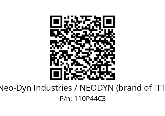   Neo-Dyn Industries / NEODYN (brand of ITT) 110P44C3