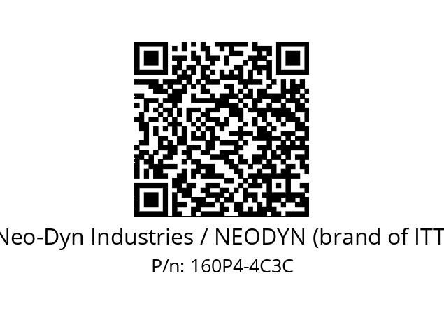   Neo-Dyn Industries / NEODYN (brand of ITT) 160P4-4C3C