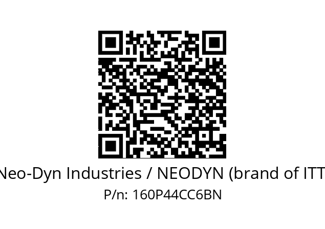   Neo-Dyn Industries / NEODYN (brand of ITT) 160P44CC6BN