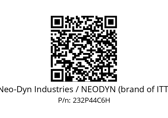   Neo-Dyn Industries / NEODYN (brand of ITT) 232P44C6H