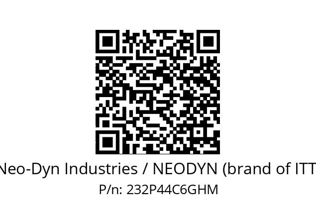   Neo-Dyn Industries / NEODYN (brand of ITT) 232P44C6GHM