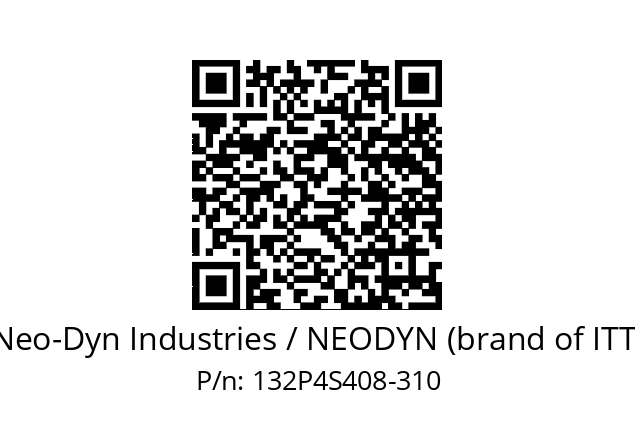   Neo-Dyn Industries / NEODYN (brand of ITT) 132P4S408-310