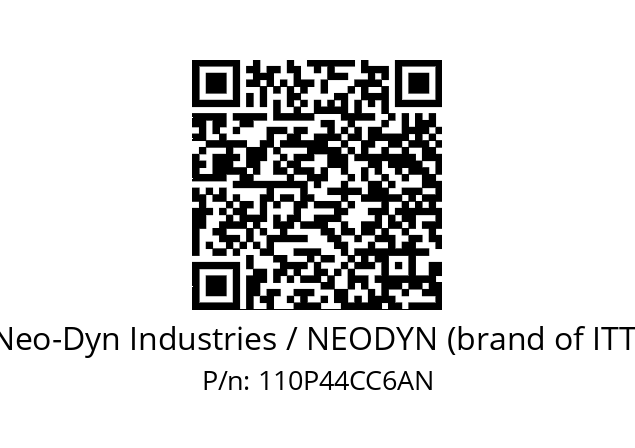   Neo-Dyn Industries / NEODYN (brand of ITT) 110P44CC6AN