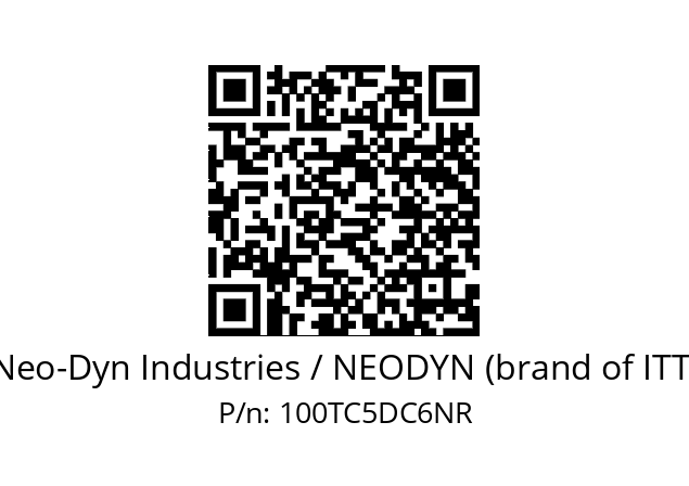   Neo-Dyn Industries / NEODYN (brand of ITT) 100TC5DC6NR