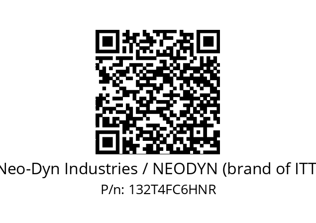   Neo-Dyn Industries / NEODYN (brand of ITT) 132T4FC6HNR