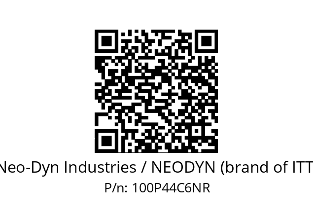   Neo-Dyn Industries / NEODYN (brand of ITT) 100P44C6NR