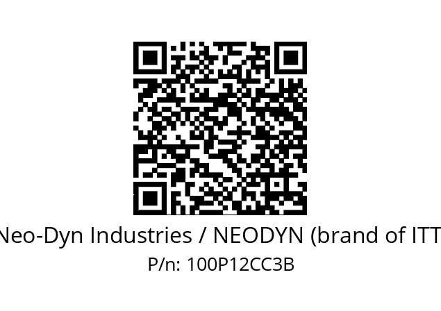   Neo-Dyn Industries / NEODYN (brand of ITT) 100P12CC3B