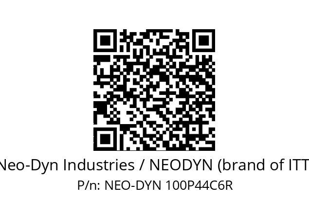   Neo-Dyn Industries / NEODYN (brand of ITT) NEO-DYN 100P44C6R