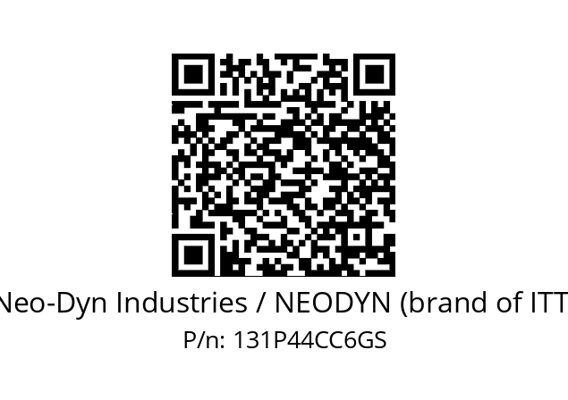   Neo-Dyn Industries / NEODYN (brand of ITT) 131P44CC6GS