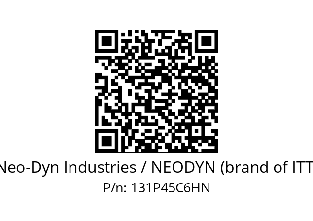   Neo-Dyn Industries / NEODYN (brand of ITT) 131P45C6HN