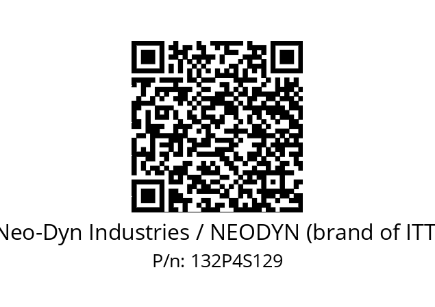   Neo-Dyn Industries / NEODYN (brand of ITT) 132P4S129