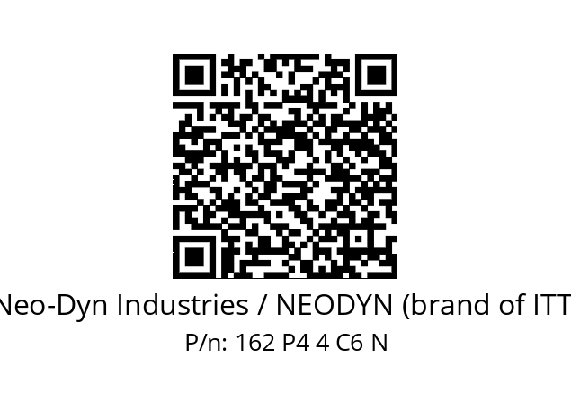   Neo-Dyn Industries / NEODYN (brand of ITT) 162 P4 4 C6 N