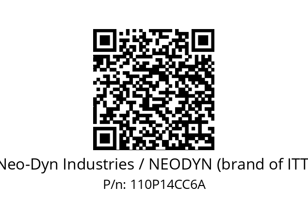   Neo-Dyn Industries / NEODYN (brand of ITT) 110P14CC6A