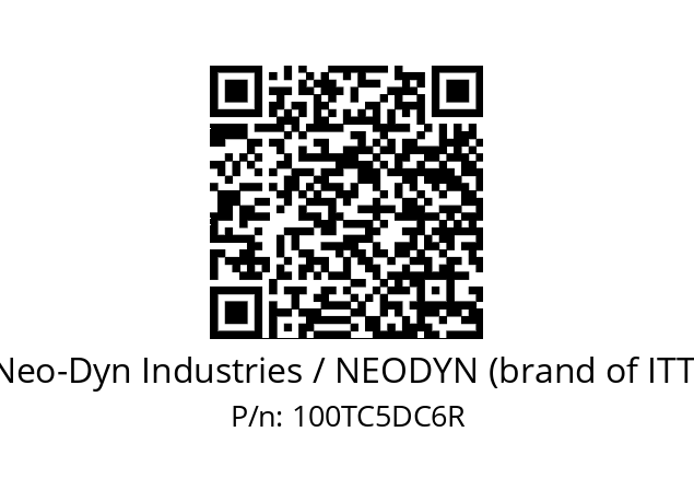   Neo-Dyn Industries / NEODYN (brand of ITT) 100TC5DC6R