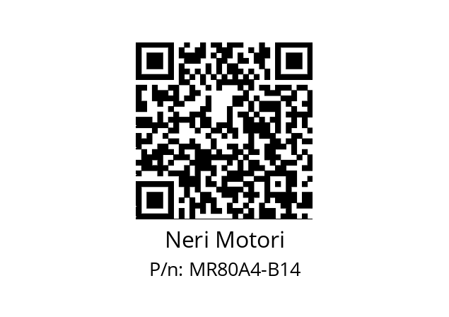   Neri Motori MR80A4-B14