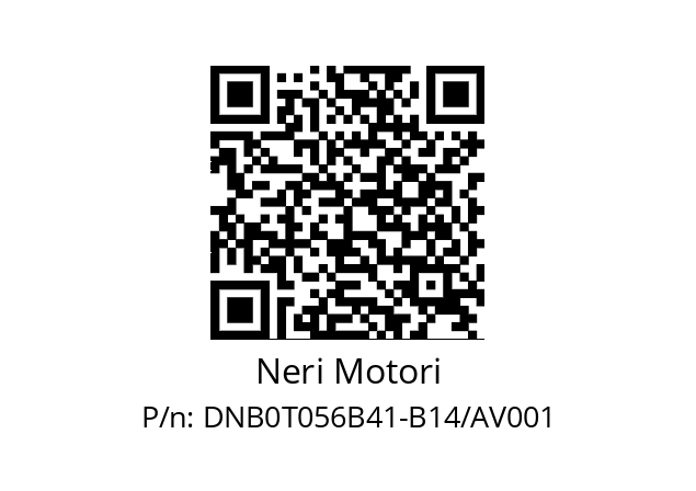   Neri Motori DNB0T056B41-B14/AV001