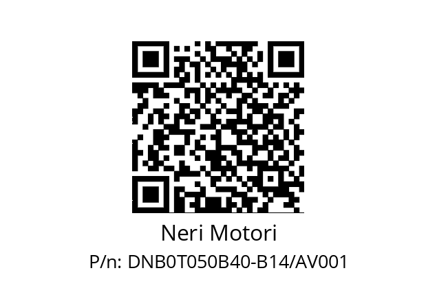   Neri Motori DNB0T050B40-B14/AV001