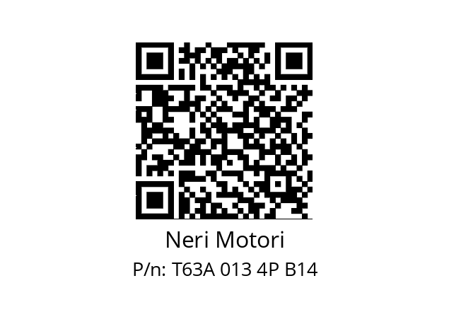   Neri Motori T63A 013 4P B14