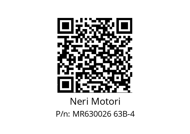   Neri Motori MR630026 63B-4