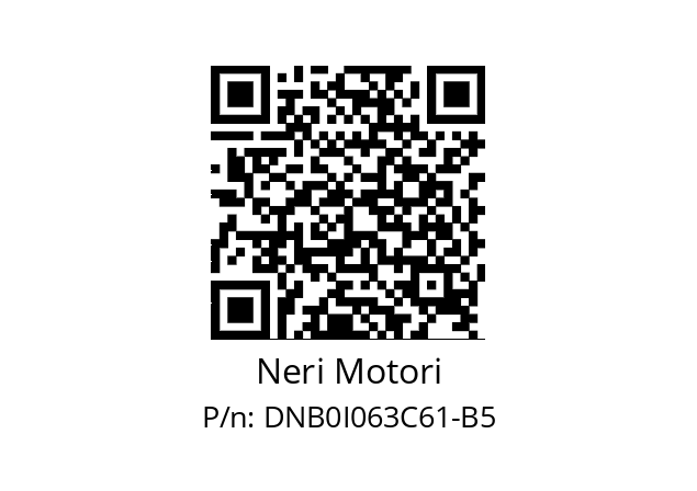   Neri Motori DNB0I063C61-B5