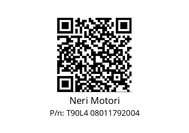   Neri Motori T90L4 08011792004