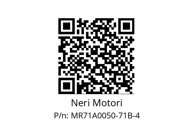   Neri Motori MR71A0050-71B-4