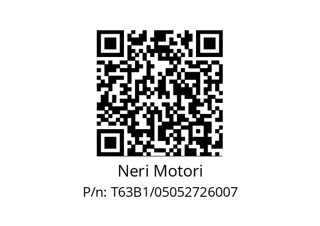   Neri Motori T63B1/05052726007