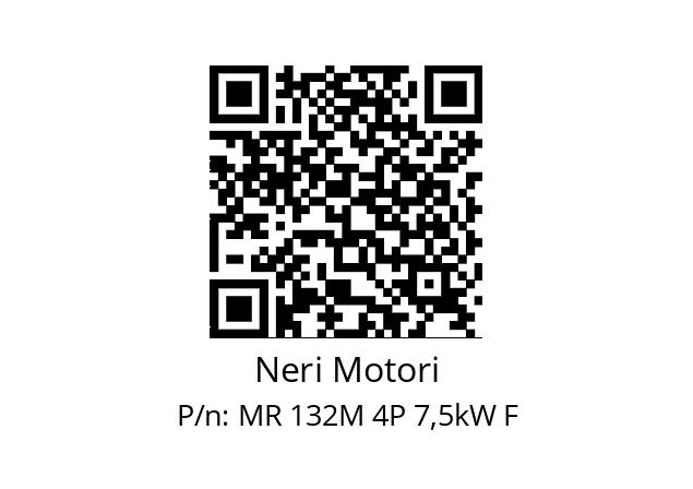   Neri Motori MR 132M 4P 7,5kW F