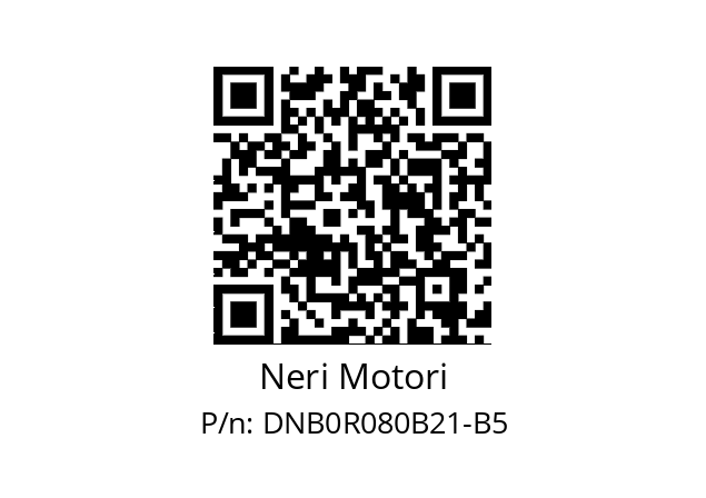   Neri Motori DNB0R080B21-B5