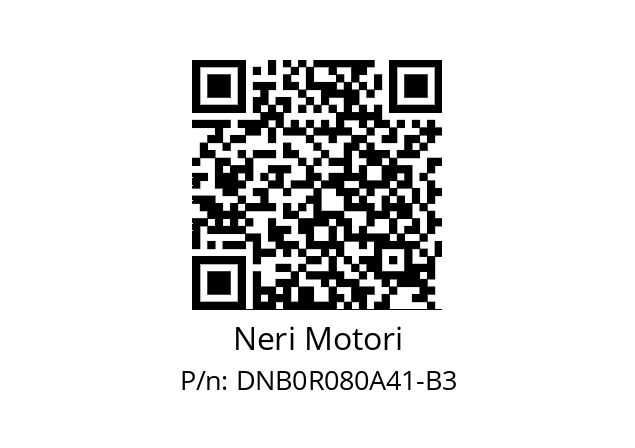   Neri Motori DNB0R080A41-B3