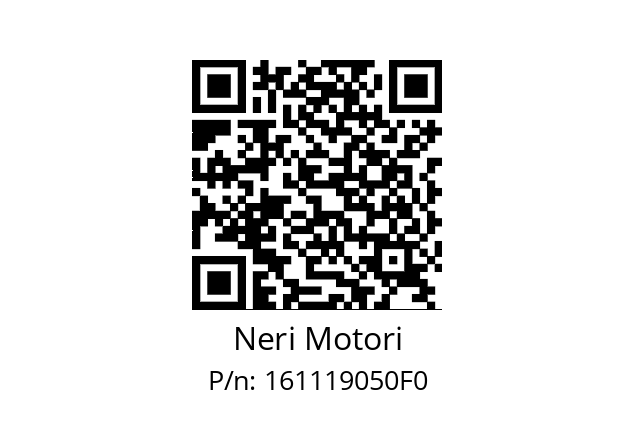   Neri Motori 161119050F0