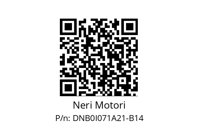   Neri Motori DNB0I071A21-B14