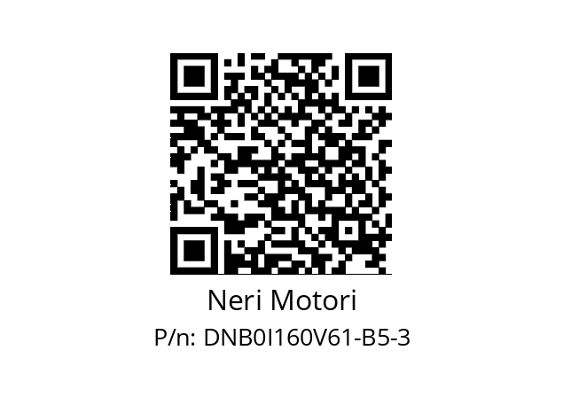   Neri Motori DNB0I160V61-B5-3