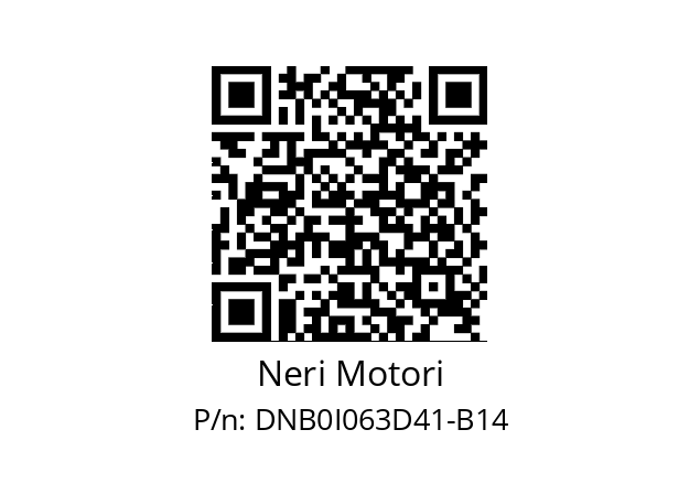   Neri Motori DNB0I063D41-B14