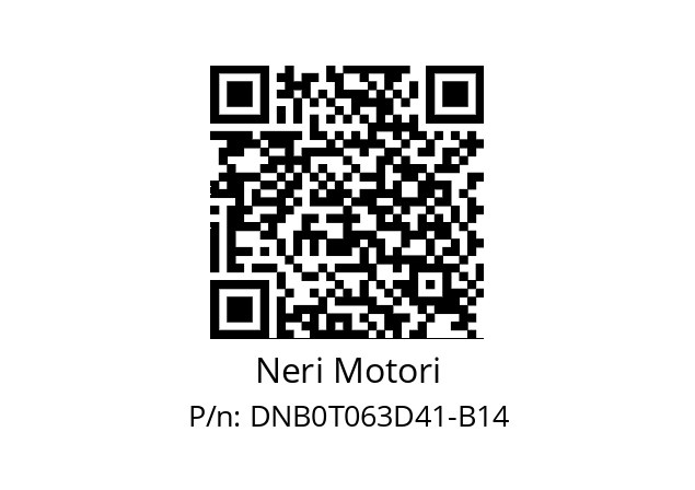   Neri Motori DNB0T063D41-B14