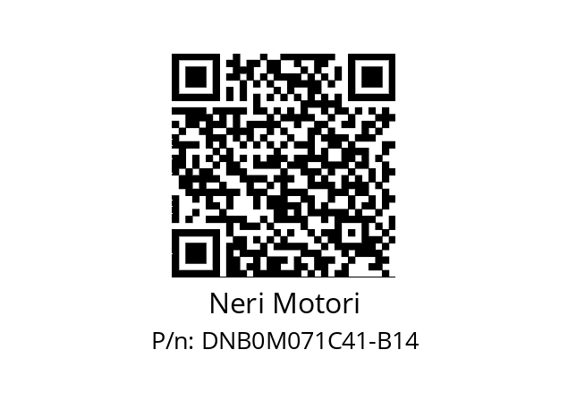   Neri Motori DNB0M071C41-B14