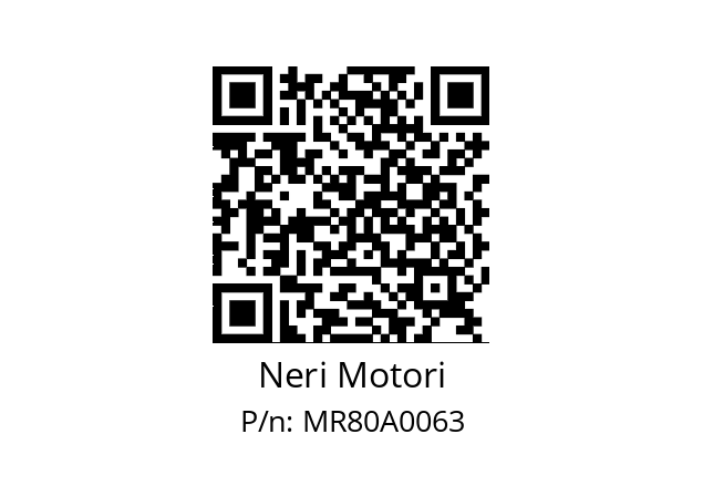   Neri Motori MR80A0063