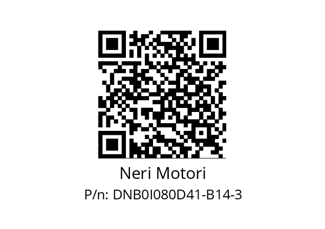   Neri Motori DNB0I080D41-B14-3