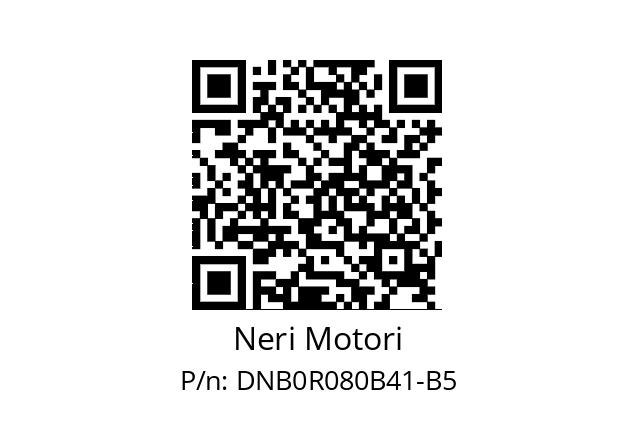   Neri Motori DNB0R080B41-B5