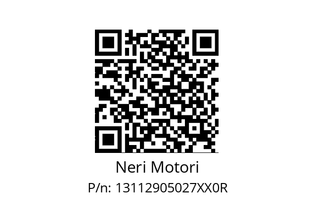   Neri Motori 13112905027XX0R