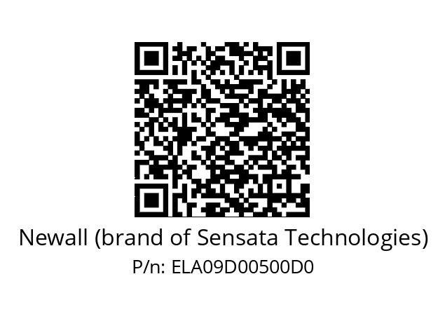   Newall (brand of Sensata Technologies) ELA09D00500D0