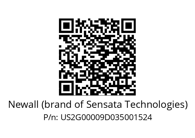   Newall (brand of Sensata Technologies) US2G00009D035001524