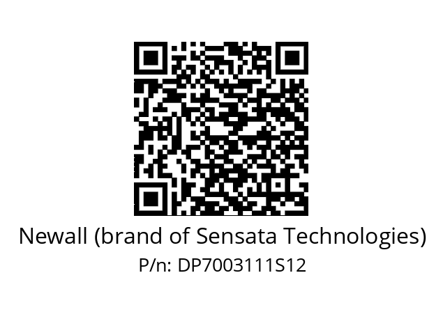   Newall (brand of Sensata Technologies) DP7003111S12