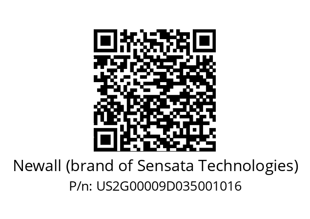   Newall (brand of Sensata Technologies) US2G00009D035001016