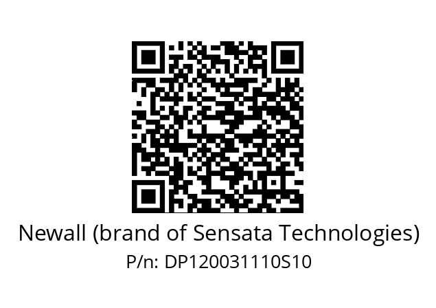   Newall (brand of Sensata Technologies) DP120031110S10