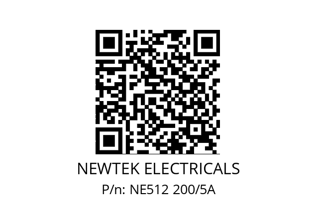   NEWTEK ELECTRICALS NE512 200/5A