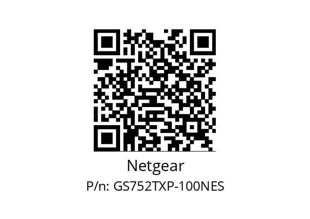   Netgear GS752TXP-100NES