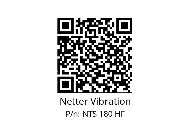   Netter Vibration NTS 180 HF