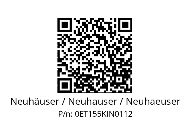  NHCR30-2 Neuhäuser / Neuhauser / Neuhaeuser 0ET155KIN0112